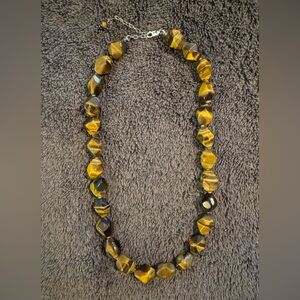 Tiger Eye Beaded Necklace